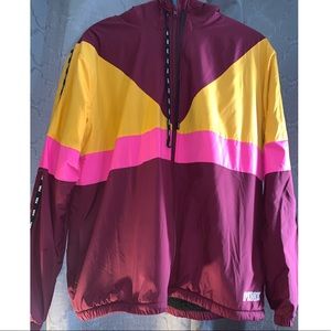 PINK Sherpa lined campus full-zip anorak!